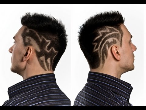 Hair Tattoo Designs - 25 Cool Mens Hairstyle - YouTube