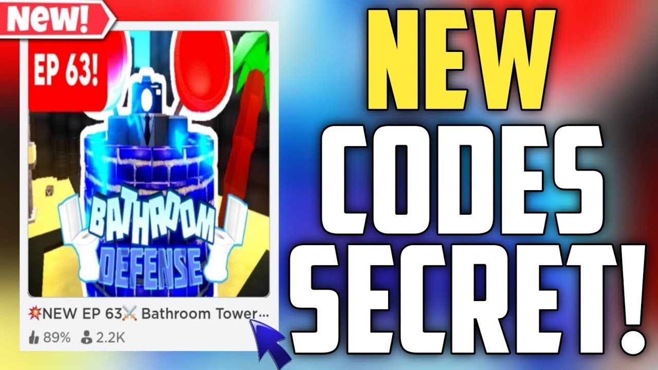 ALL WORKING *NEW* CODES FOR BATHROOM TOWER DEFENSE X *EP 64* Roblox  Bathroom Tower Defense X Codes 