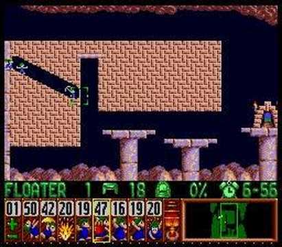 Lemmings - Tricky Level 12 Solution