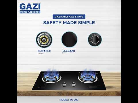 Gazi Smiss Gas Stove - Safety Made Simple | Model  TG 202