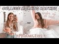 my *7 AM* college morning routine!! (for online school) | productive & motivating!