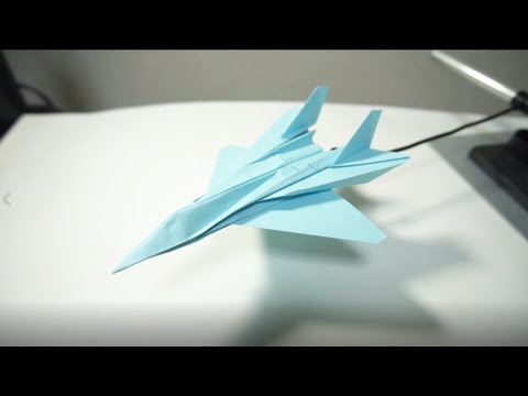 折り紙で紙飛行機をかっこいいsukhoi Su 35を折った Youtube