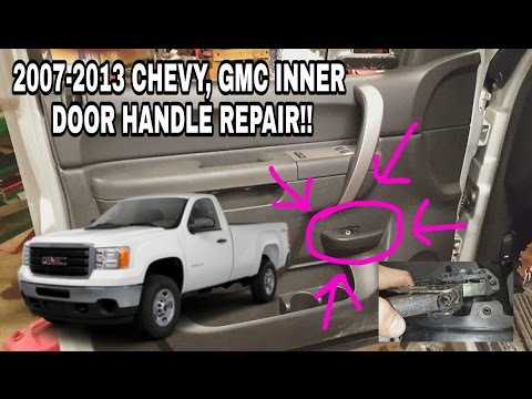 How To Repair Instead Of Replace Inside Door Handle 2007 13 Gmc Sierra Sl Sle Chevy Silverado Ls Lt