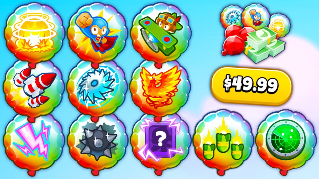 I BOUGHT All POWERUPS in Bloons Pop!