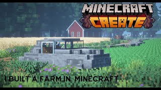 I built the best create mod farm |  Building a create mod city episode 6 🚂🛤️