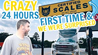 CRAZY 24 HOURS RVING | SO MANY THINGS WENT WRONG | FIRST TIME ON CAT SCALES | FULL TIME RV