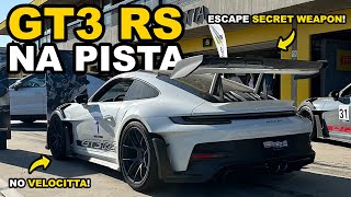 Andei no ÚNICO 911 GT3 RS com ESCAPE SECRET WEAPON do BRASIL no Autódromo Velocitta! Ronco de F1!