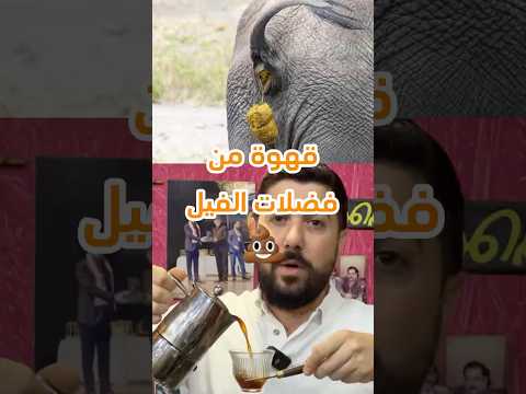 قهوة من براز و فضلات الفيل   