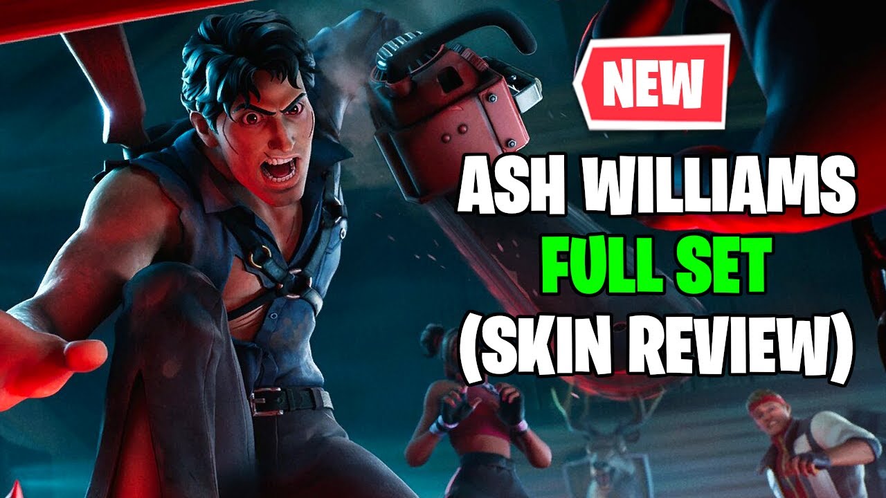 Fortnite Ash Williams Skin Gameplay Ash Williams Pack YouTube