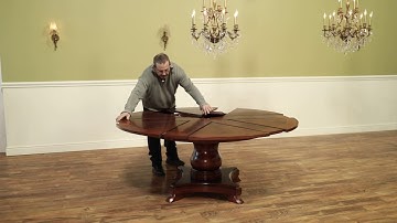 Mahogany Dining Table ~a 2 minute Jupe table demonstration.