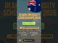 Deakin University Scholarships in Australia 2026 #job #news #fyp #trending #viral #australia #study