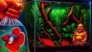 CONSTRUÍ un PANTANO para BETTA OREJÓN - AGUAS NEGRAS 😮‍💨🐠