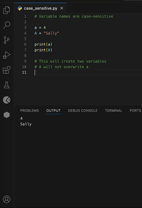 Python Case Sensitive #learn #code #learnpython #learning #python #case ...