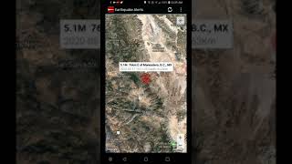 5.1 Earthquake Maneadero, Baja California, Mexico 8-17-20
