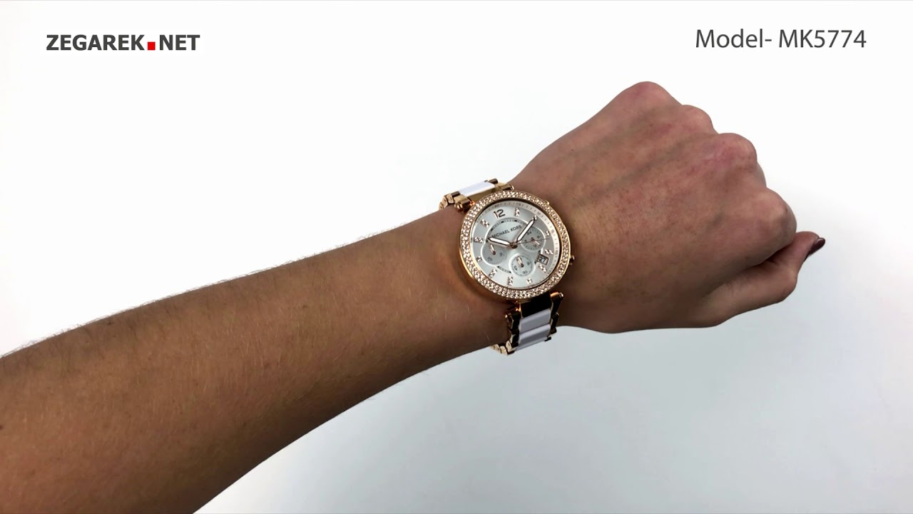 ladies michael kors parker chronograph watch mk5774