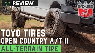 Toyo Open Country A T Ii All Terrain Tire Review Youtube