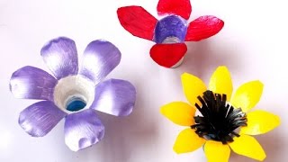 How To Make Pretty Plastic Bottle Flowers - DIY Crafts Tutorial - Guidecentral image