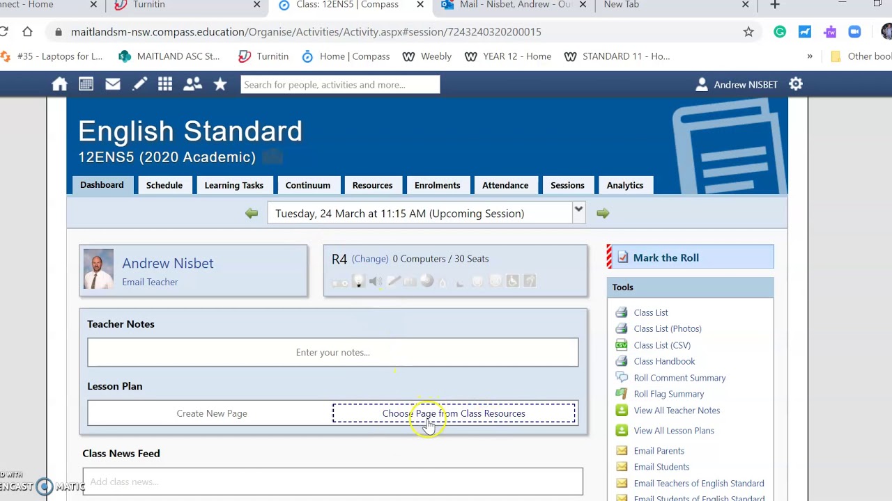Developing the Resource Page