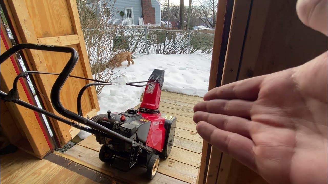 My First Single Stage Snowblower: Honda HS621 - YouTube