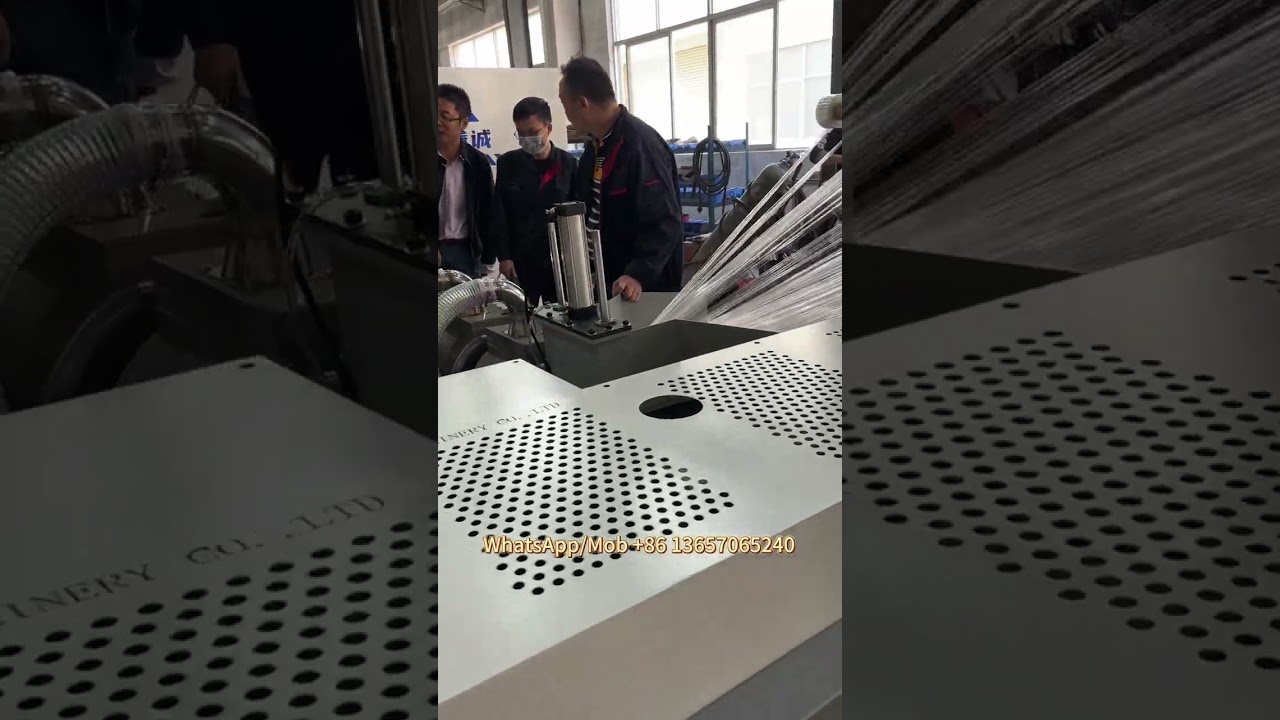 Stretch film/Plastic Bag Recycling Granulator with Air Cooling system, PE plastics Granulator