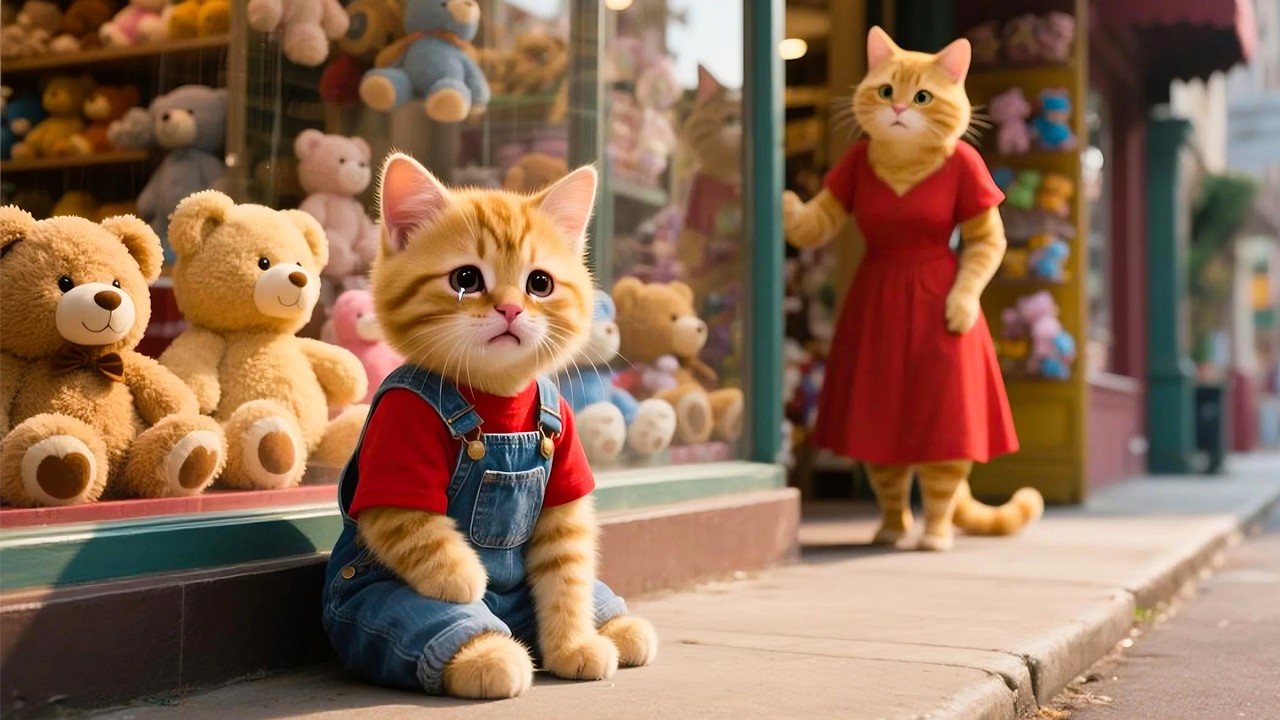 Mama Cat Trims Fur on the Farm and Makes Tiger Hat For Kittens At Home🐾🎩🐯