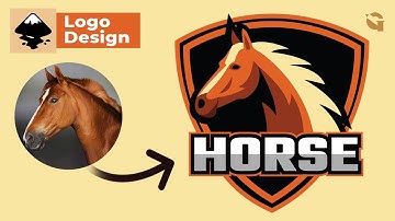 Tutorial Horse Logo E-sports |  image to vector  |  Inkscape Logo Design