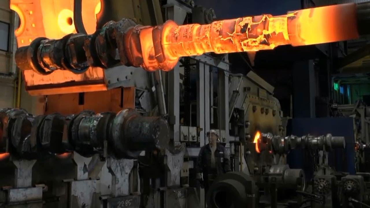 How to giant crankshaft. hot press produces amazingly large