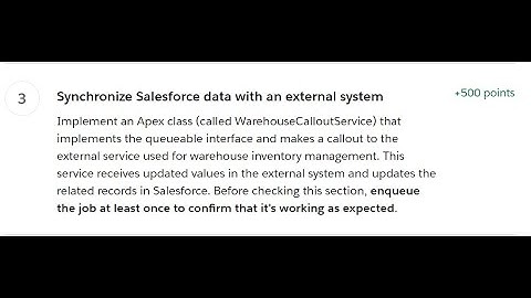 Synchronize Salesforce data with an external system | Apex Specialist | Salesforce