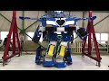 全長4mの巨大変形ロボ「J-deite RIDE」(ジェイダイト・ライド)除幕式 J-deite Ride Stepping demo 01