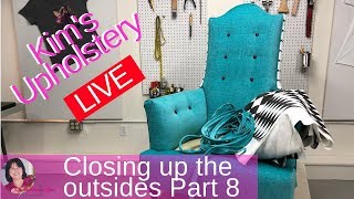 Upholstering A Fancy Club Chair Part 8