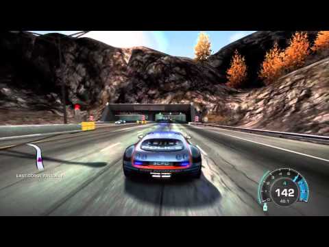 Fastest Possible Top Speed On NFS Hot Pursuit Bugatti SS SCPD