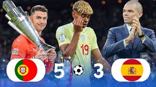 Portugal 5  3 Spain Final 2025 Extended Highlights And Goals 