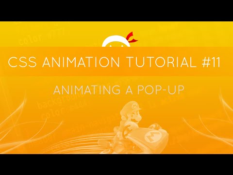CSS Animation Tutorial #11 - Animating a Pop-up