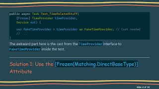 Using AutoFixture Attributes to Inject a FakeTimeProvider Without Casting