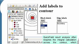 QuickField Free Tool: Add labels to contour