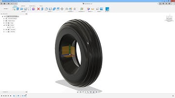 Design your own warbird wheels with Fusion360.  Part1 The tire