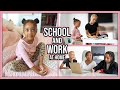 Our Daily Routine | Homeschool + Work at Home Mom