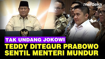 Prabowo Tegur Mayor Teddy Tak Undang Jokowi di Bank Emas, Sentil Menteri Tak Kuat Boleh Mundur