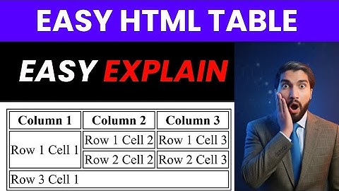 Build Easy HTML Table Project FAST & EASY | Rowspan Colspan Explained | MERN Web Dev Hindi