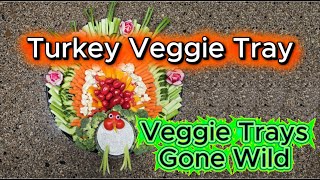 Turkey Veggie Tray for Thanksgiving 🦃 | Easy & Fun Vegetable Platter for Kids & Family