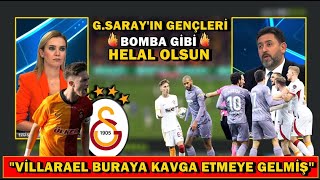 Galatasarayın Altyapısı Bomba Gibi Galatasaray 3-4 Villarrael Maç Sonrası Yorumları