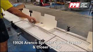 Arenco Sprinter Carton Erector And Closer Sealer Texas M1000 California 19926