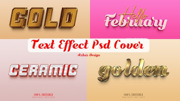 3D Text Effect | Photoshop | Photopea Editable Psd File Part 20  | By Azhar Design