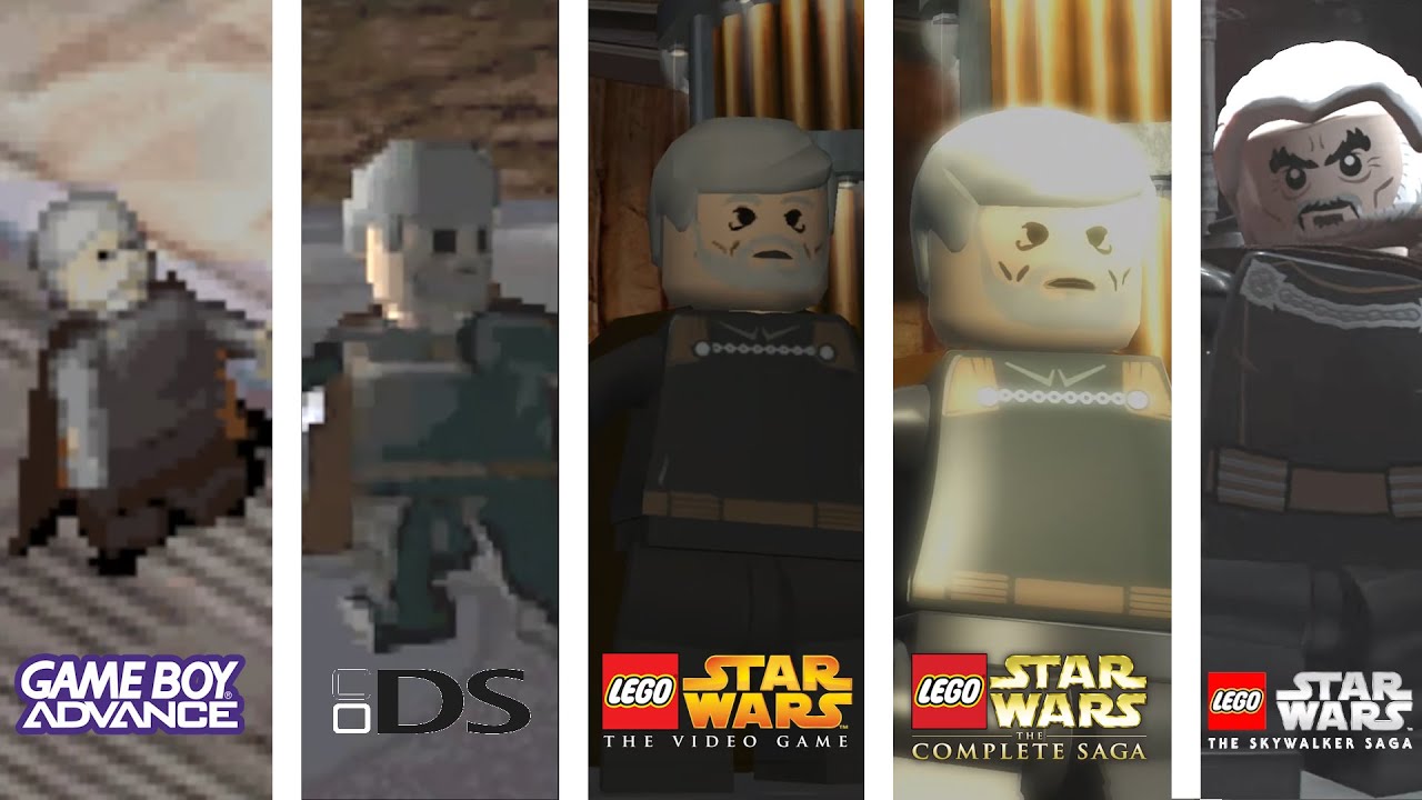 ⚡"Count Dooku" Boss Fight Compared – Lego Star Wars Versions Side by Side!