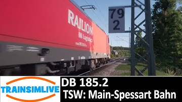 Train Sim World - DB 185.2 - Service Mode Light Locomotive - Main-Spessart Bahn