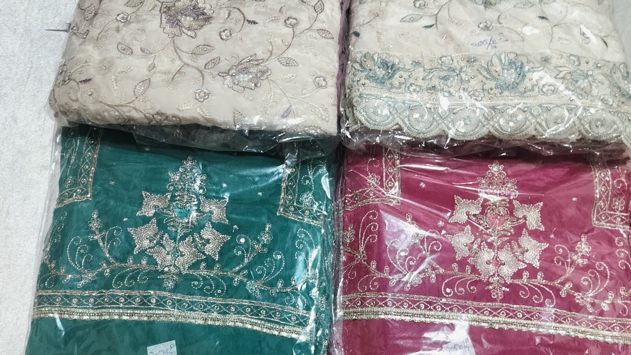  hand work spacial 🤩 party wear suit ☎️ order no 9873077223