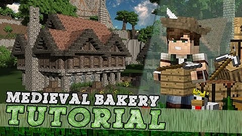 Minecraft Tutorial: Large Medieval Bakery! Part 1/2