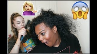 my white friend does my hair