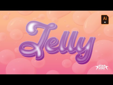 3D Jelly text effect