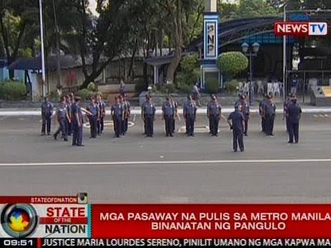 SONA Mga pasaway na pulis sa Metro Manila binanatan ng Pangulo